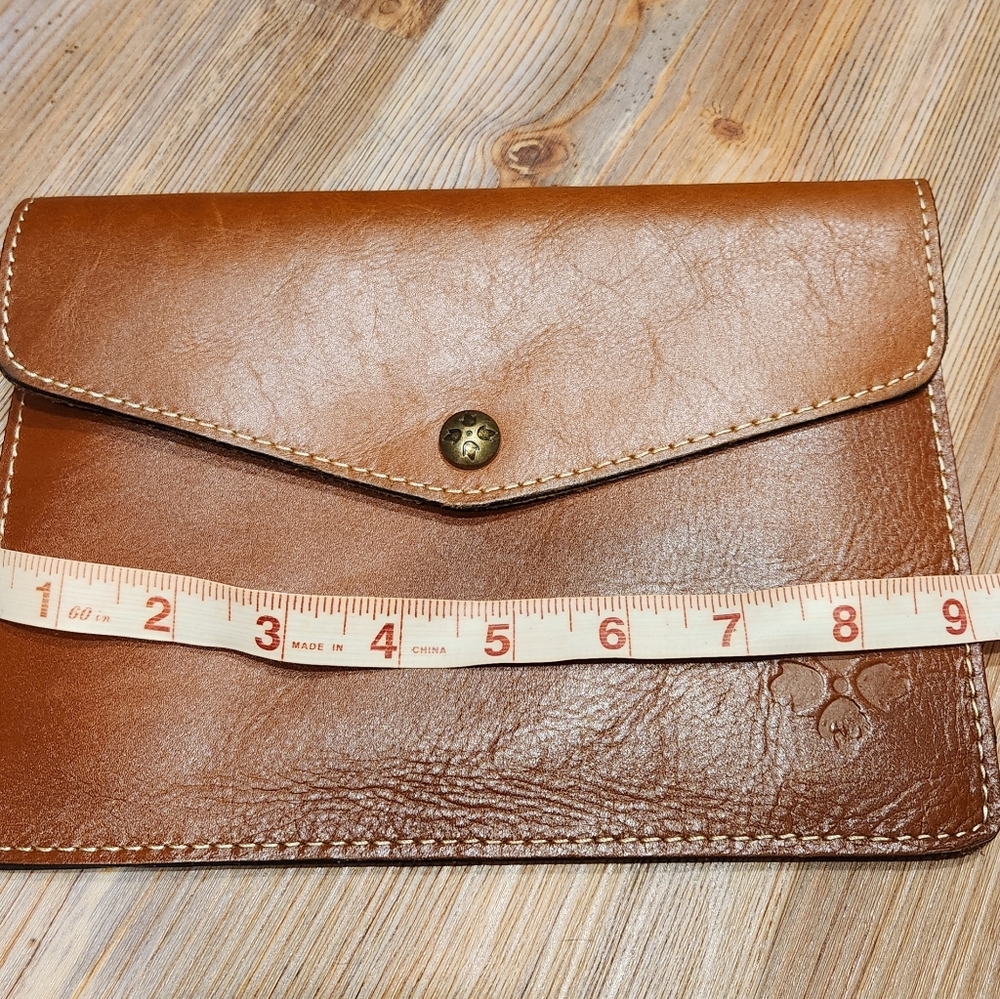 Patricia Nash Brown Leather Clutch Purse Wallet - Picture 9 of 10
